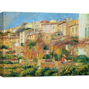 Quadro, stampa su tela. Pierre-Auguste Renoir, Terrazza a Cagnes sur Mer