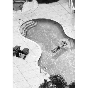 Art print and canvas, Pool #3 (B&W) by  Haute Photo Collection