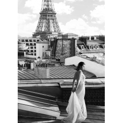 Cuadro foto fashion, Sobre los tejados de París de Julian Lauren