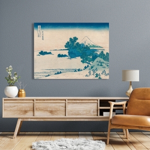 Japanese print, Seven-Mile Beach in Sagami Province, Hokusai