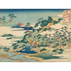Stampa giapponese. Hokusai, La sorgente sacra di Jogaku