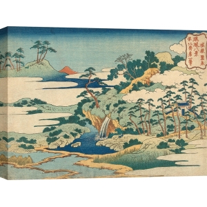 Tableau japonais de Hokusai, La source sacrée de Jogaku