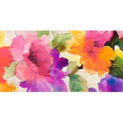 Cuadro en lienzo y lámina, Flores coloridas de Kelly Parr