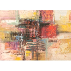 Cuadro abstracto en lienzo y lámina, Palette de Lucas
