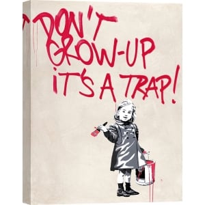 Stampa street art, graffiti. Masterfunk Collective, Don't grow up