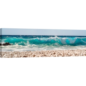 Art print and canvas, Wave on Pebbles Beach by Pangea Images