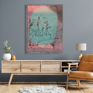 Art print and canvas, Twittering Machine by Paul Klee