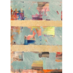 Cuadro abstracto moderno en lienzo, City Rising I de Peter Winkel