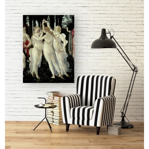 Leinwandbilder. Botticelli Sandro, Die drei Grazien (Detail des Frühlings)