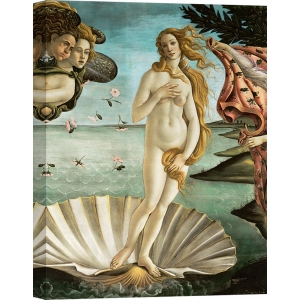 Tableau sur toile. Botticelli Sandro, La naissance de Vénus (détail)