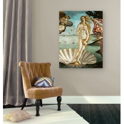 Cuadro famoso en canvas. Botticelli, Nacimiento de Venus (detalle)