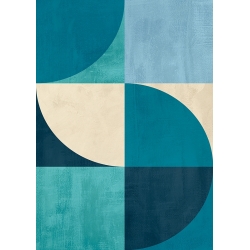 Geometric, abstract print, Vast Oceans by Sandro Nava