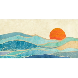 Nordischer Kunstdruck, Flutwelle (Detail) von Sayaka Miko