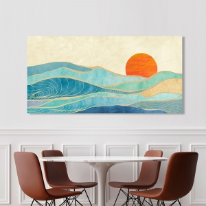 Nordic art print and canvas, Tidal Wave (detail) by Sayaka Miko