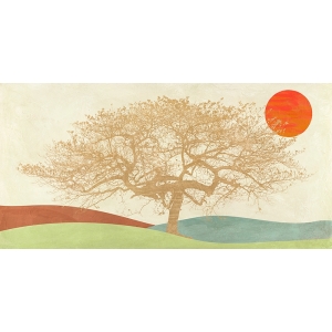 Art print and canvas, Golden Tree by Sayaka Miko