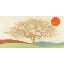 Quadro stile nordico, stampa su tela. Sayaka Miko, L’albero d’oro