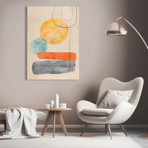 Tableau abstrait minimal, Sunny Afternoon de Sven Dorn