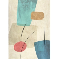 Scandinavian abstract print and canvas, Fun by Sven Dorn