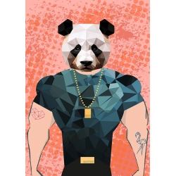 Tableau moderne animaux, panda, Gentle Bouncer de Spencer