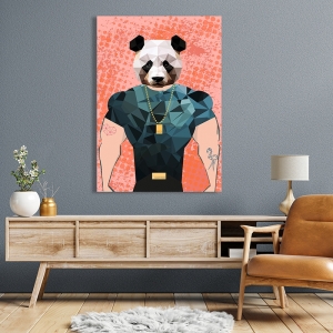 Modern animal print with panda, Gentle Bouncer by Matt Spencer